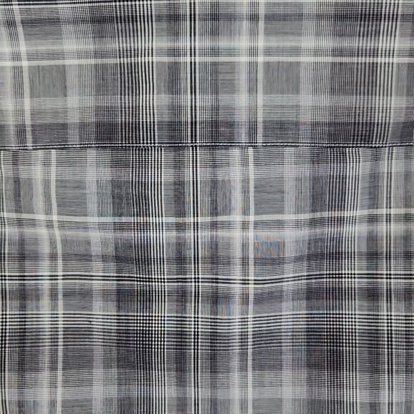 Theory Mens Long Sleeve Plaid Print Button Down Shirt Size Large - Picture 7 of 8